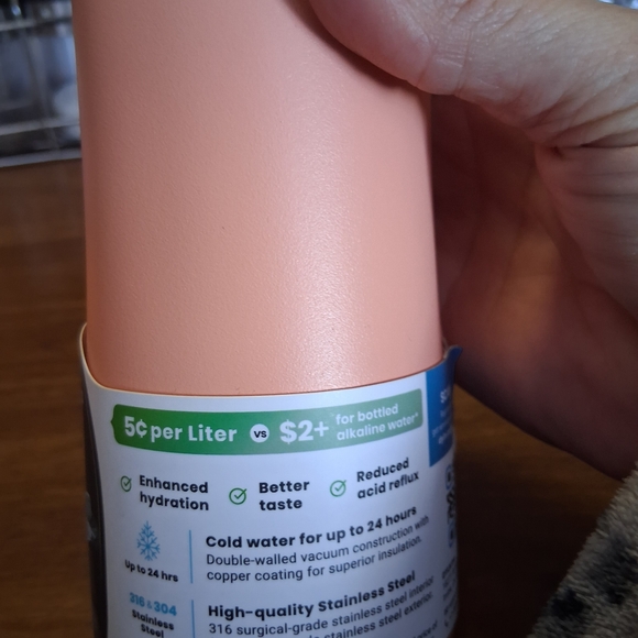 Dyln Hydrogen Water Bottle Brand New With Filter In Package Inside - Picture 3 of 4